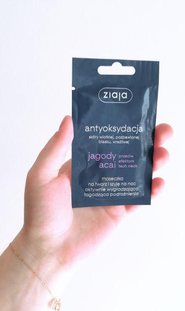 Ziaja Antyoksydacja, Jagody Acai, Maseczka na twarz i szyję, Na noc