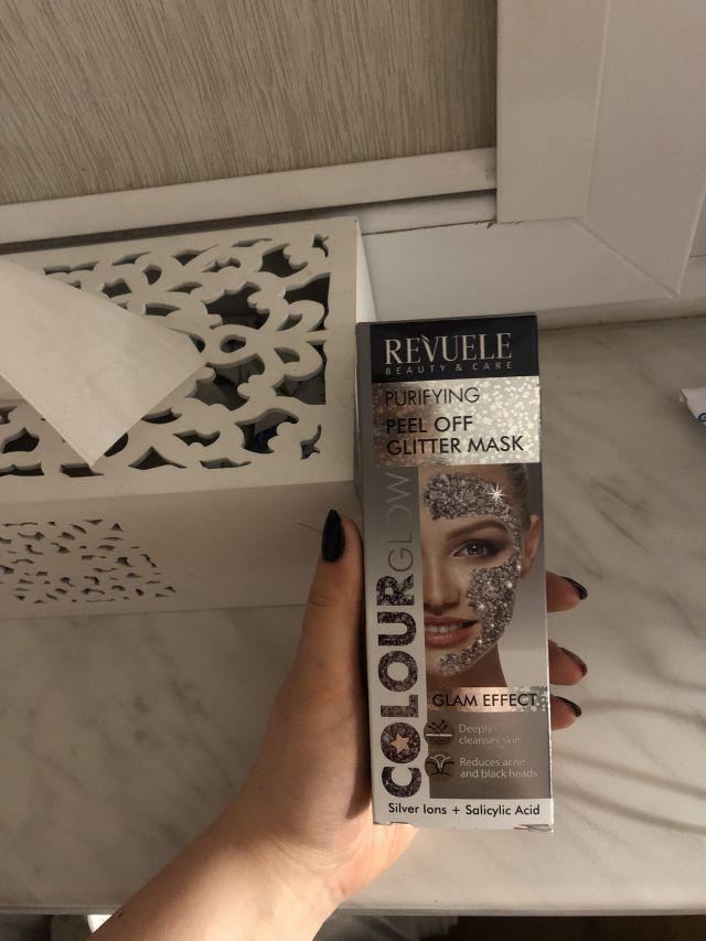 Revuele Maseczka do twarzy, Peel-off, Colour Glow, Purifying, Glitter Mask, Glam Effect