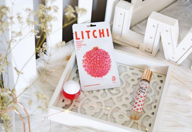 Mishe Maska do twarzy w płacie, Litchi, Z wodą lodowcową