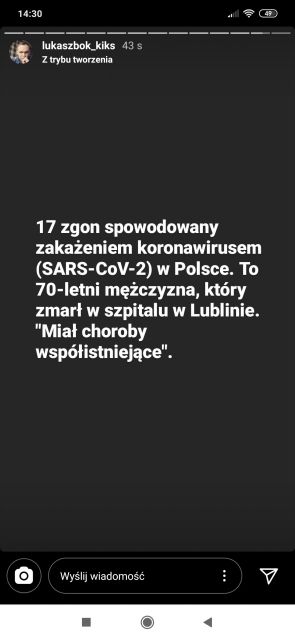 Koronawirus - zbiór przemyśleń w świetle ostatnich wydarzeń