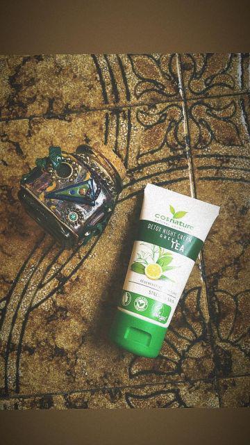 Cosnature Krem do twarzy, Na noc, Detox, Zielona herbata