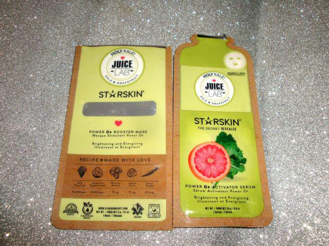 StarSkin Juice Lab, Maska do twarzy w płacie, Kale & Grapefruit