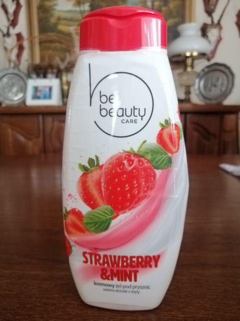BeBeauty Care, Żel pod prysznic, Kremowy, Strawberry and Mint