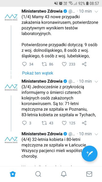 Koronawirus - zbiór przemyśleń w świetle ostatnich wydarzeń