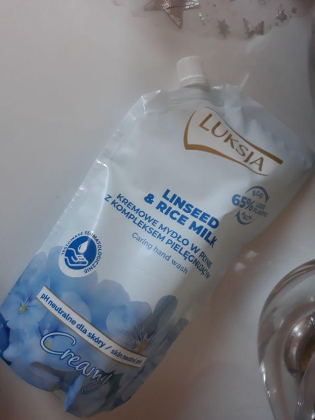 Luksja Creamy, Mydło w płynie, Linseed & Rice Milk