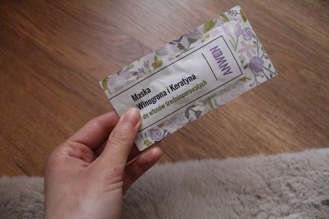 Anwen Maska do włosów średnioporowatych, Winogrona i keratyna