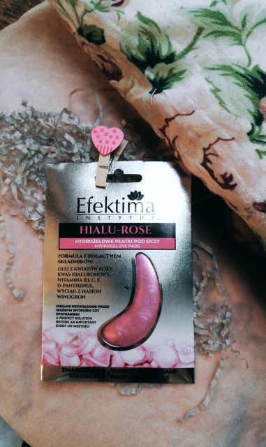 Efektima Hialu-Rose, Hydrożelowe płatki pod oczy, Zmarszczki  & 