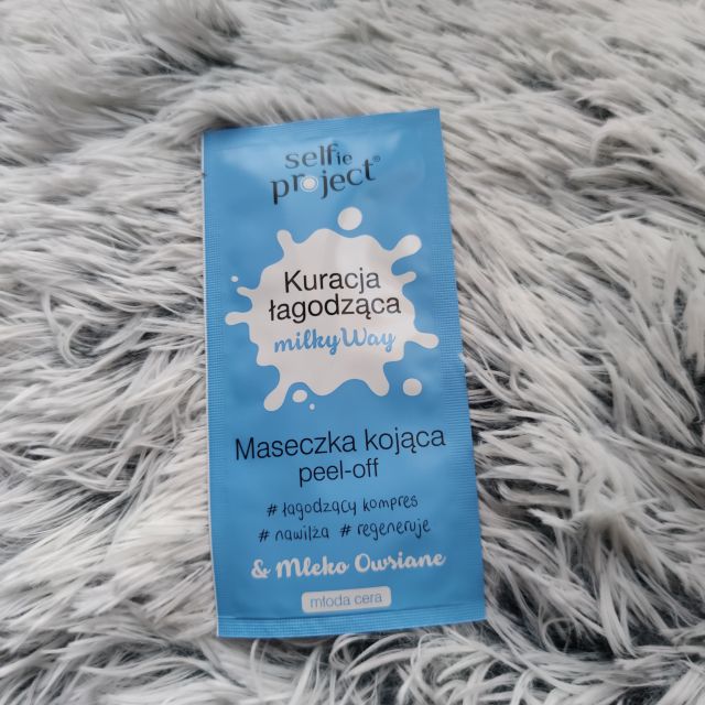 Selfie Project Kuracja Łagodząca Milky Way, Maseczka peel-off, Kojąca, Mleko owsiane