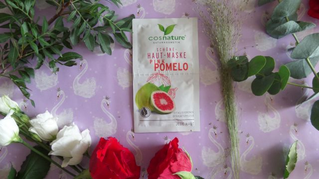 Cosnature naturalna ujędrniająca maska do twarzy z różowym pomelo