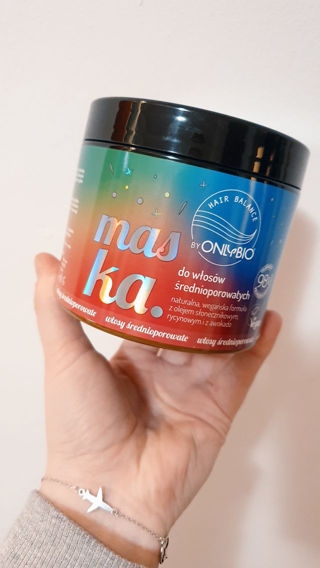 OnlyBio Hair Balance, Maska do włosów średnioporowatych