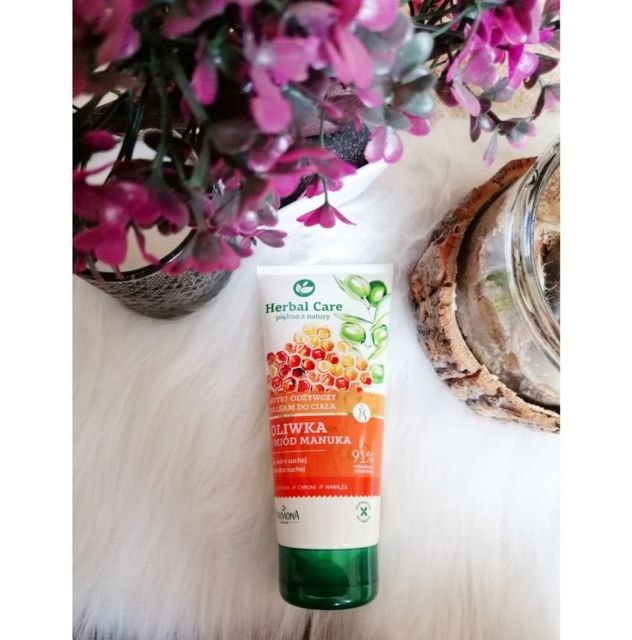 Herbal Care Nutri-odżywczy balsam do ciała, Oliwka Miód Manuka, skóra sucha