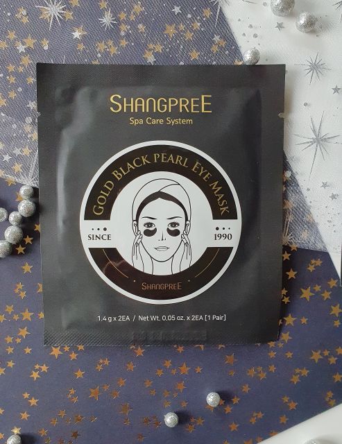 Shangpree Płatki pod oczy, Gold Black Pearl Eye Mask
