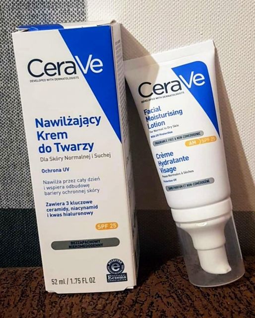 CeraVe Krem do twarzy, Nawilżający, Dla skóry normalnej i suchej