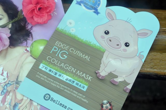 Belleza Castillo Maska do twarzy w płacie, Pig Collagen Mask