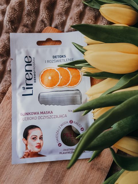 Lirene Glinkowa maska do twarzy głęboko oczyszczająca, detoks i rozświetlenie 
