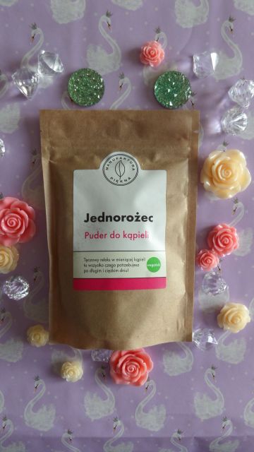 Manufaktura piękna puder do kąpieli Jednorożec