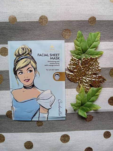Disney Beauty & Care Maska do twarzy w płacie, Face Mask, Cinderella