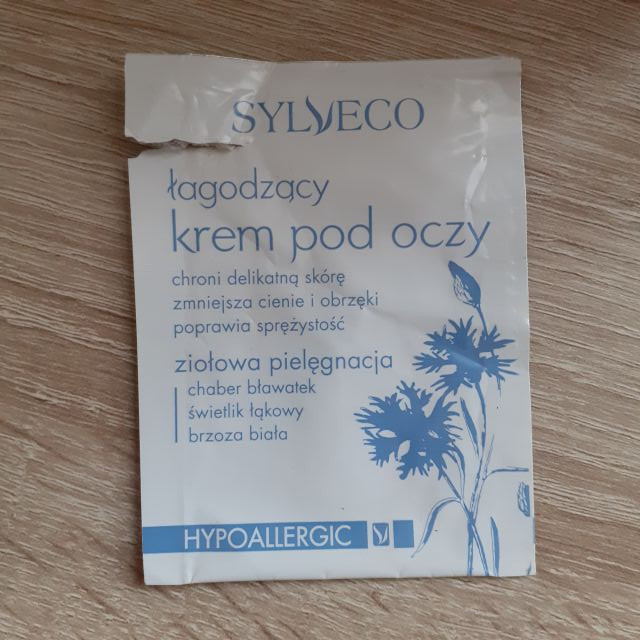 Sylveco Krem pod oczy, Łagodzący, Chaber, Bławatek, Świetlik łąkowy, Brzoza biała