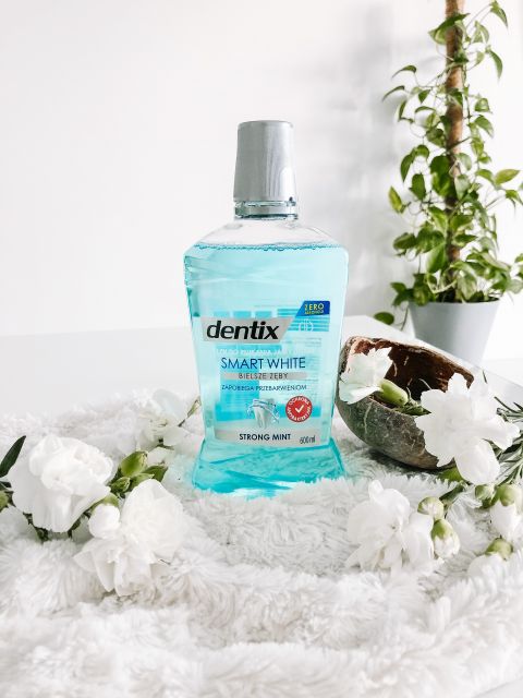 Płyn do płukania jamy ustnej, Smart White, Strong Mint | Dentix 