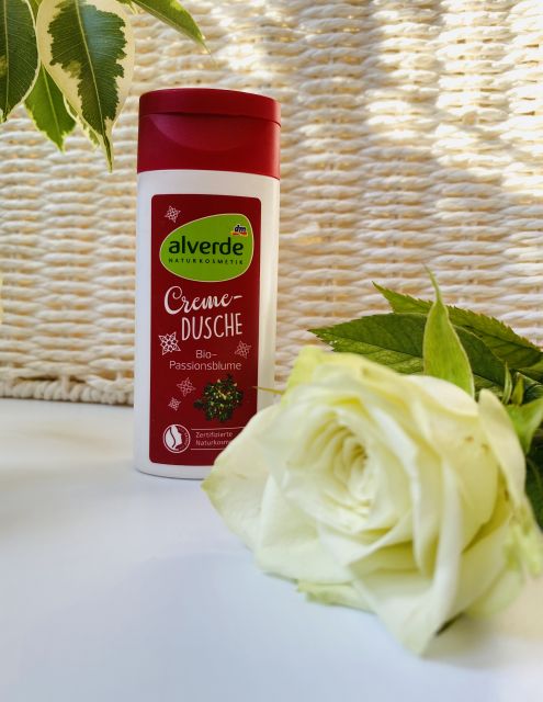 Alverde Żel pod prysznic, Kremowy, Bio passiflora