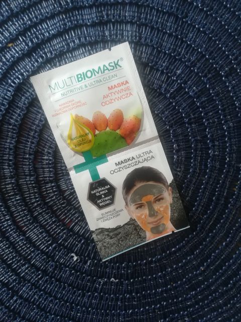 Multi BioMask Nutritive & Ultra Clean, Maska do twarzy, Odżywcza i ultra oczyszczająca 