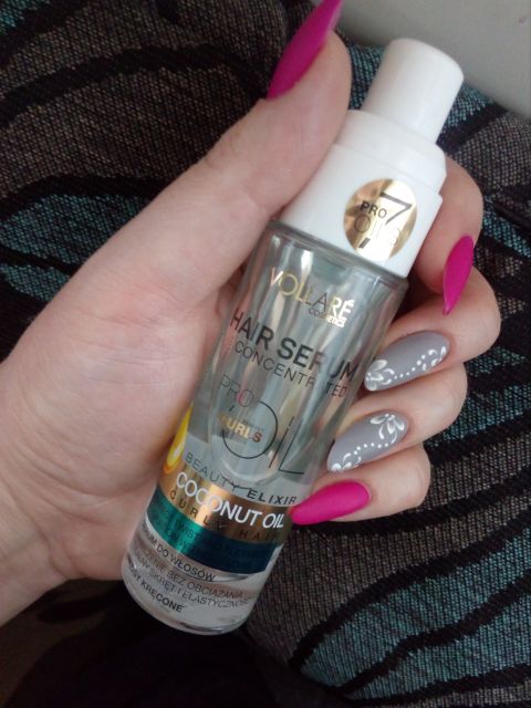 Vollare Cosmetics Pro Oils Perfect Curls, Serum do włosów kręconych, Coconut Oil