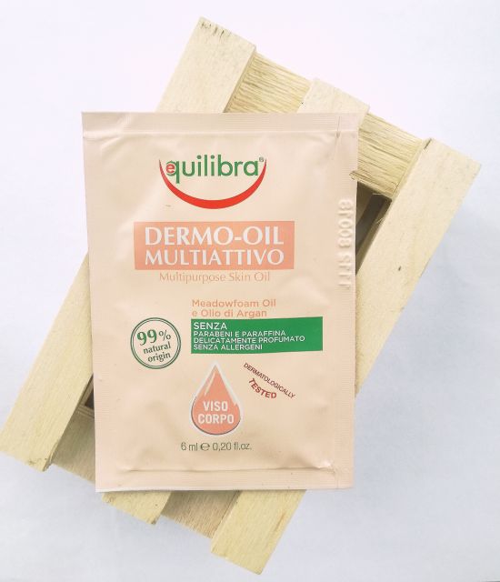 Equilibra Dermoolejek do pielęgnacji skóry, Multiaktywny, Meadowfoam Oil & Olio di Argan