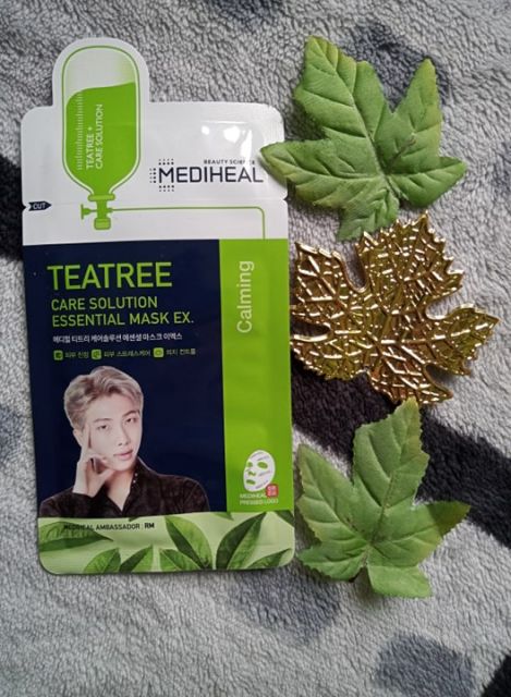 Mediheal Maska do twarzy w płacie, TeaTree Care Solution Essential Mask EX, Calming, kojąca maska w płacie