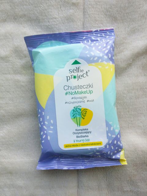Selfie Project Chusteczki do demakijażu, Oczyszczające, #NoMakeUp