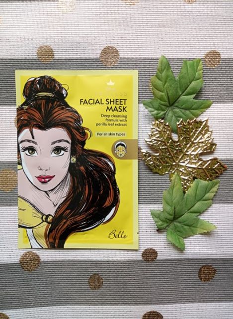 Disney Beauty & Care Maska do twarzy w płacie, Face Mask, Belle