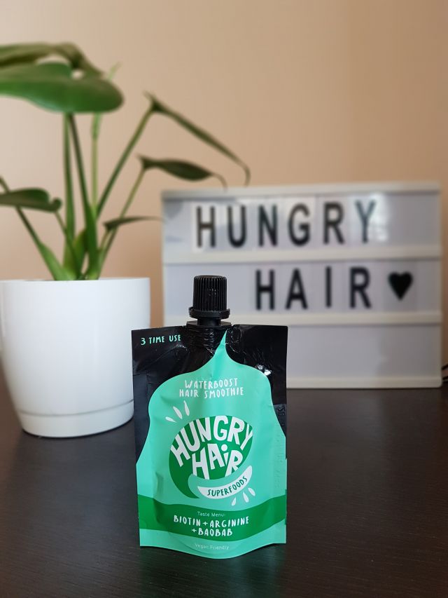 Hungry Hair Superfoods, Maska do włosów, Smoothie, Biotyna, arginina i baobab