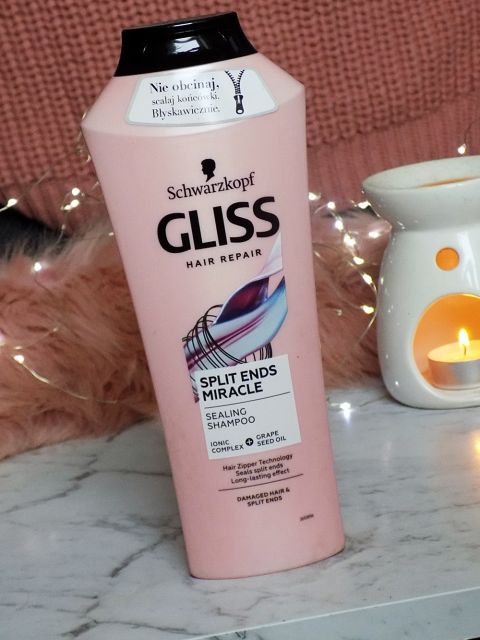 Schwarzkopf Gliss, Split Ends Miracle, Szampon do włosów, Z kompleksem jonowym i olejem z pestek winogron