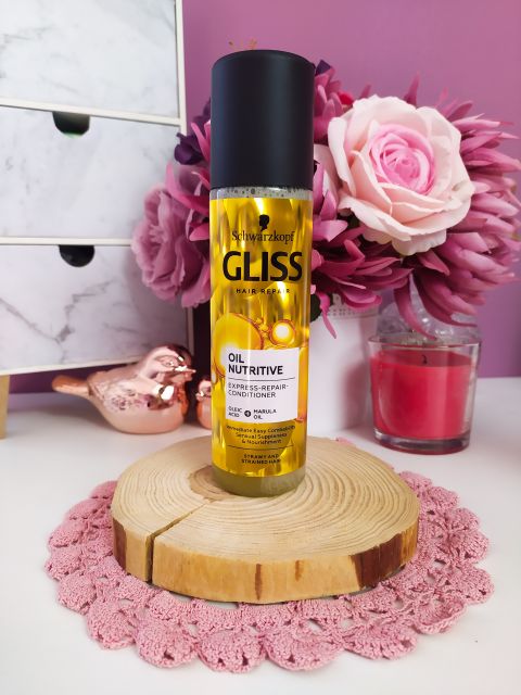 Schwarzkopf Gliss Kur, Oil Nutritive, Odżywka do włosów w sprayu, Regeneracyjna