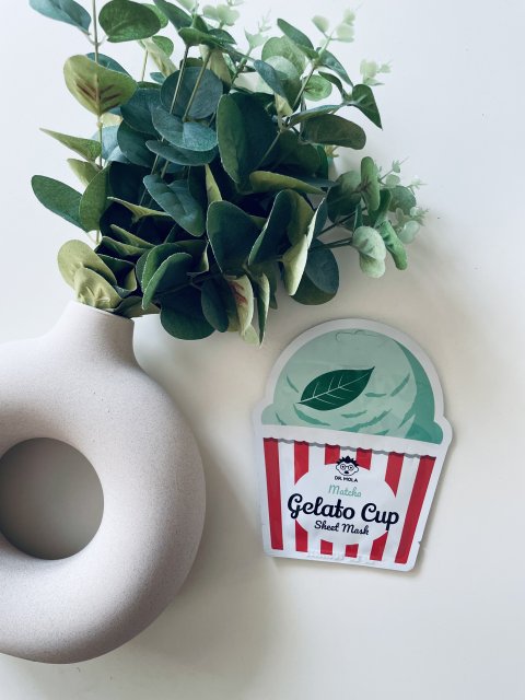 Dr. Mola Maska do twarzy w płacie, Gelato Cup Sheet Mask, Matcha