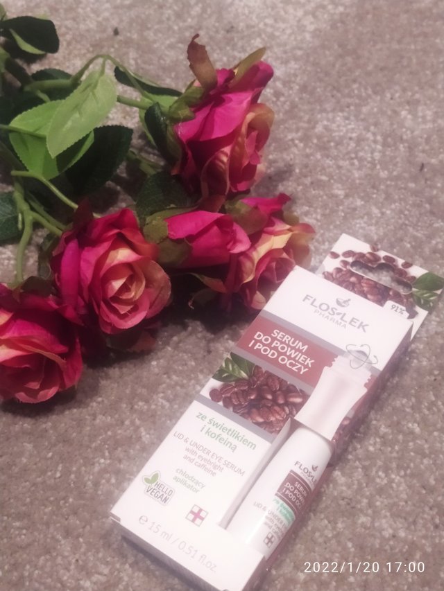 FlosLek Serum do powiek i pod oczy, Świetlik, Kofeina
