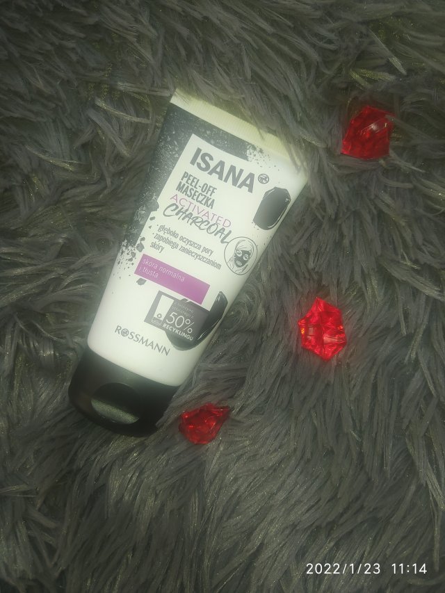 Isana Maseczka do twarzy, Aktivated Charcoal, Pell-Off, Z węglem aktywnym