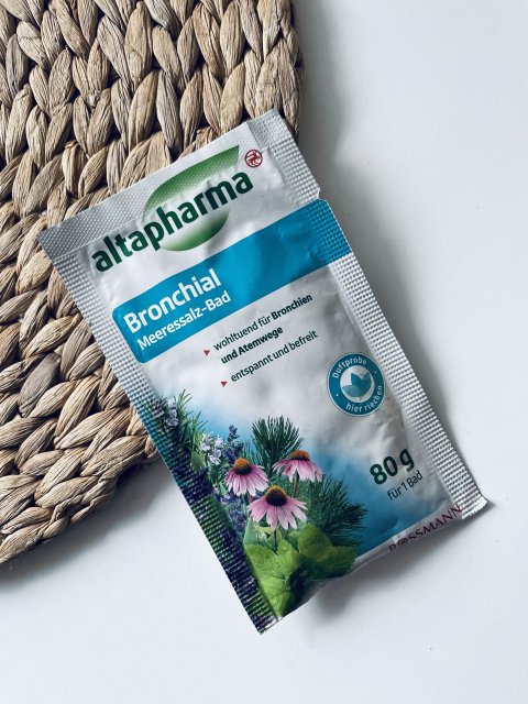 Altapharma Sól do kąpieli, Morska, Rozgrzewająca, Bronhial
