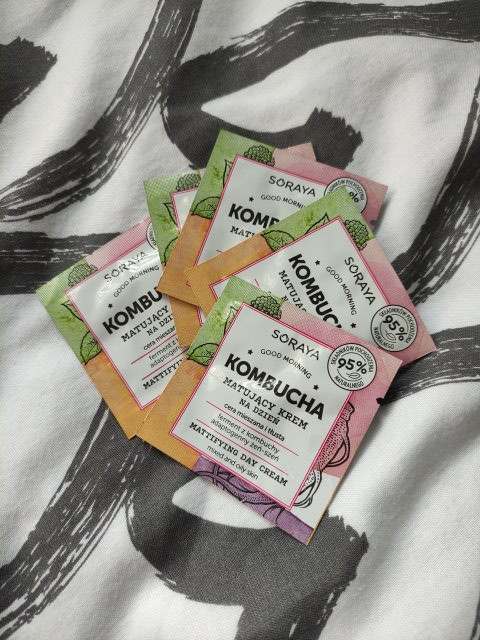 Soraya Kombucha, Krem do twarzy, Matujący, Na dzień, Cera mieszana i tłusta