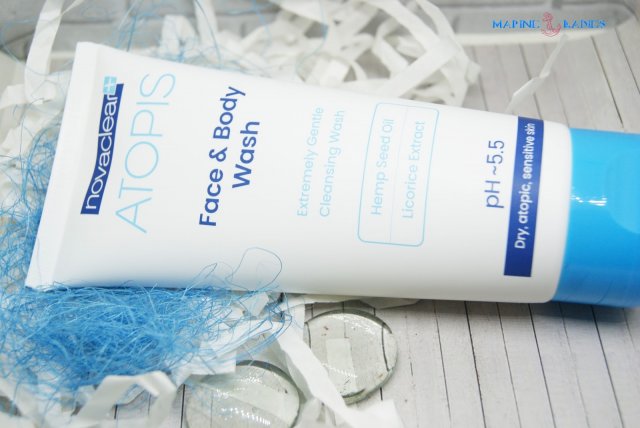 Novaclear Atopis, Płyn do mycia twarzy i ciała, Olej konopny i ekstrakt z lukrecji