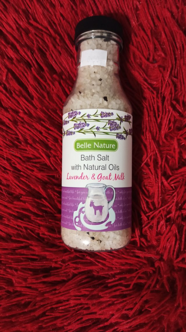 Belle Nature Sól do kąpieli, Lawenda i kozie mleko