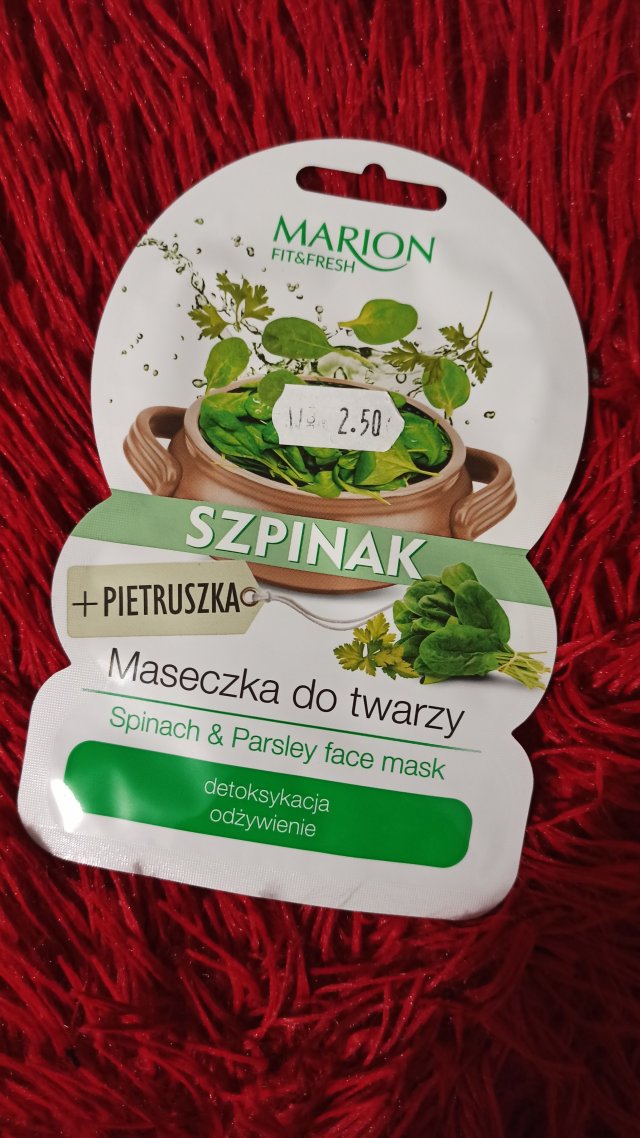 Marion Fit&Fresh, Maseczka do twarzy, Szpinak i pietruszka