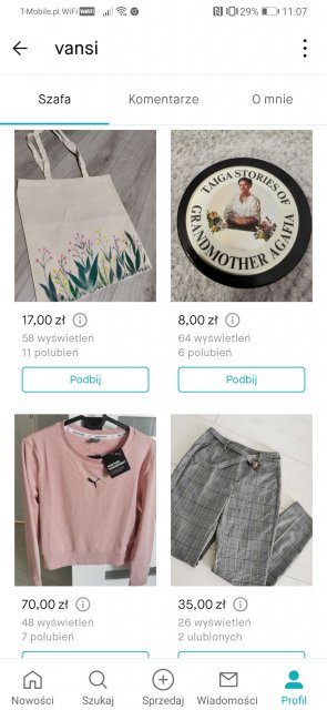 Pokaż swój profil na Vinted