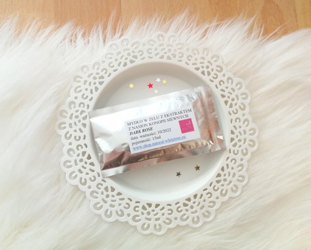 WhiteTree Natural Cosmetics Mydło w żelu z ekstraktem z nasion konopii siewnych, Dark Rose