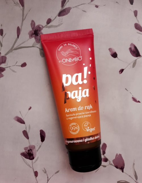 OnlyBio Krem do rąk, Pa! paja, Formuła przeciw szorstkości, Z regenerującą papają 