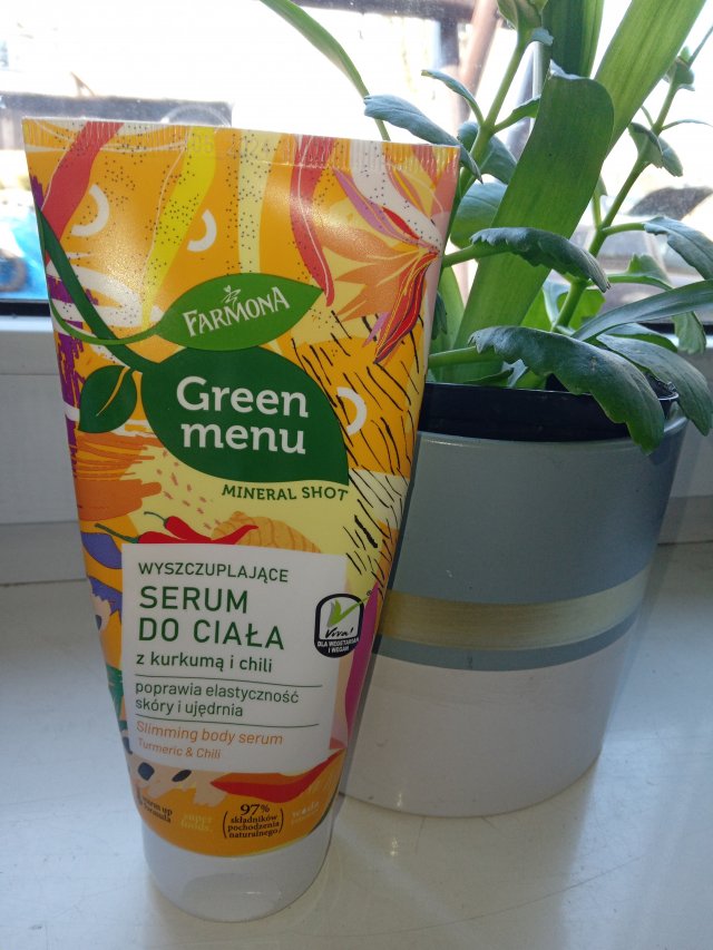 Farmona, Green Menu, wyszczuplające serum do ciała z kurkumą i chili