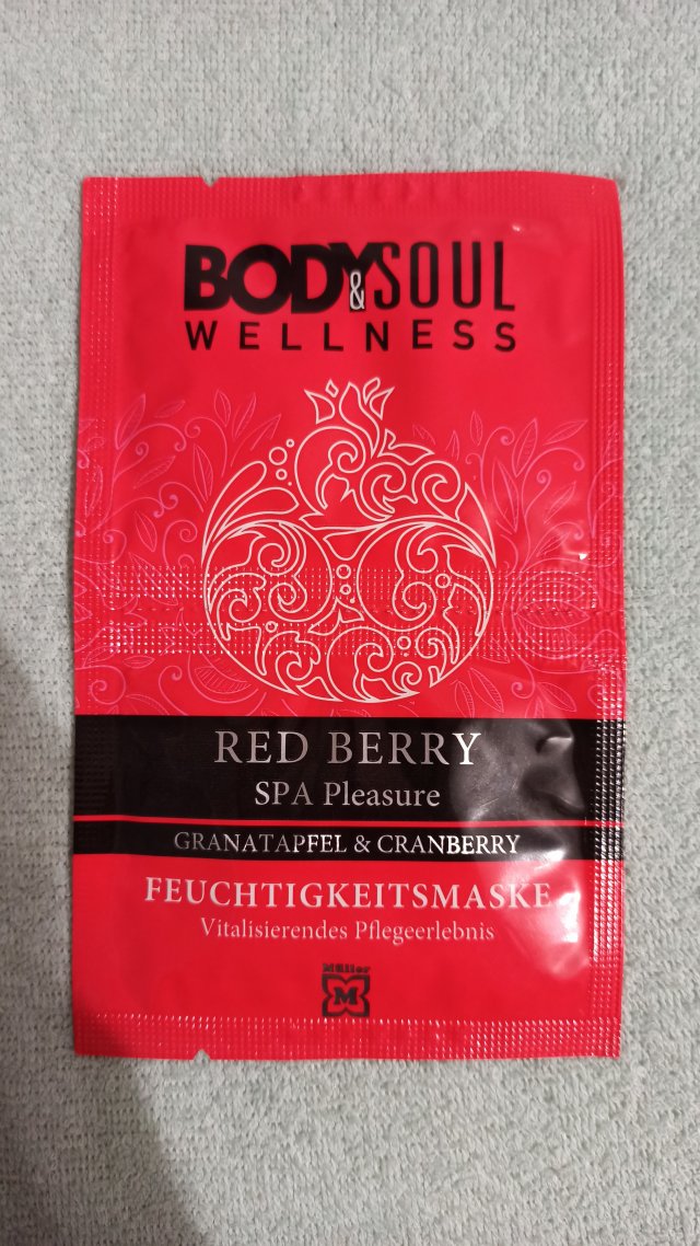 Body & Soul Maseczka do twarzy, Wellness, Red Berry, Granatapfel & Cranberry