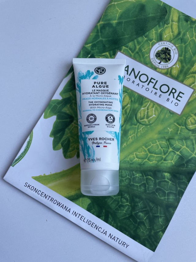 Maseczka do twarzy nawilżająco-dotleniająca Pure Algue Yves Rocher 