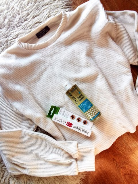 Zakupy kosmetyczne i bluza