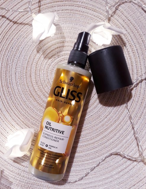 Schwarzkopf Gliss Kur, Oil Nutritive, Odżywka do włosów w sprayu, Regeneracyjna