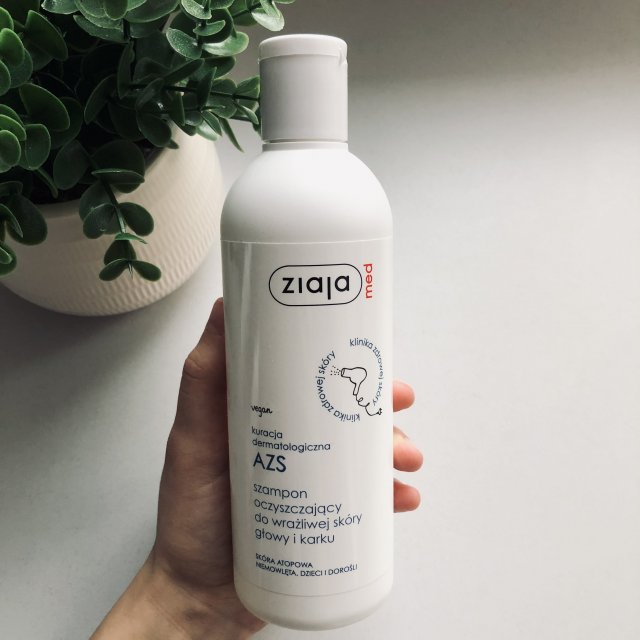 Ziaja Med, Kuracja dermatologiczna, Szampon do wrażliwej skóry głowy i karku, Oczyszczający, AZS